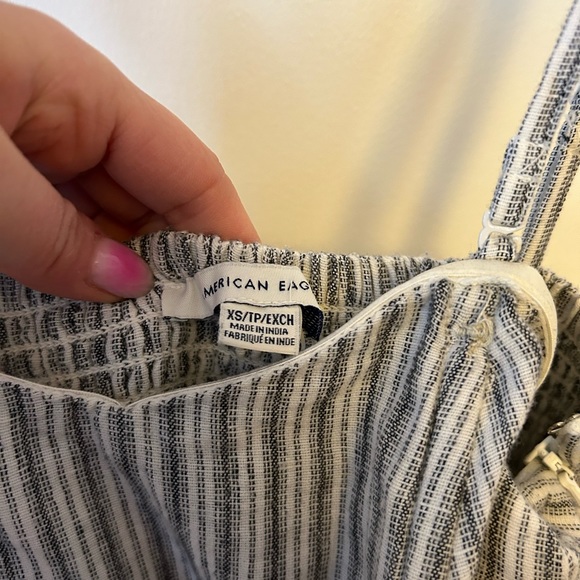 American Eagle striped linen romper - Picture 6 of 7
